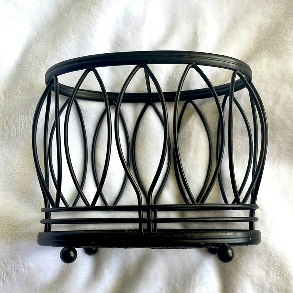 Black Metal Storage Container